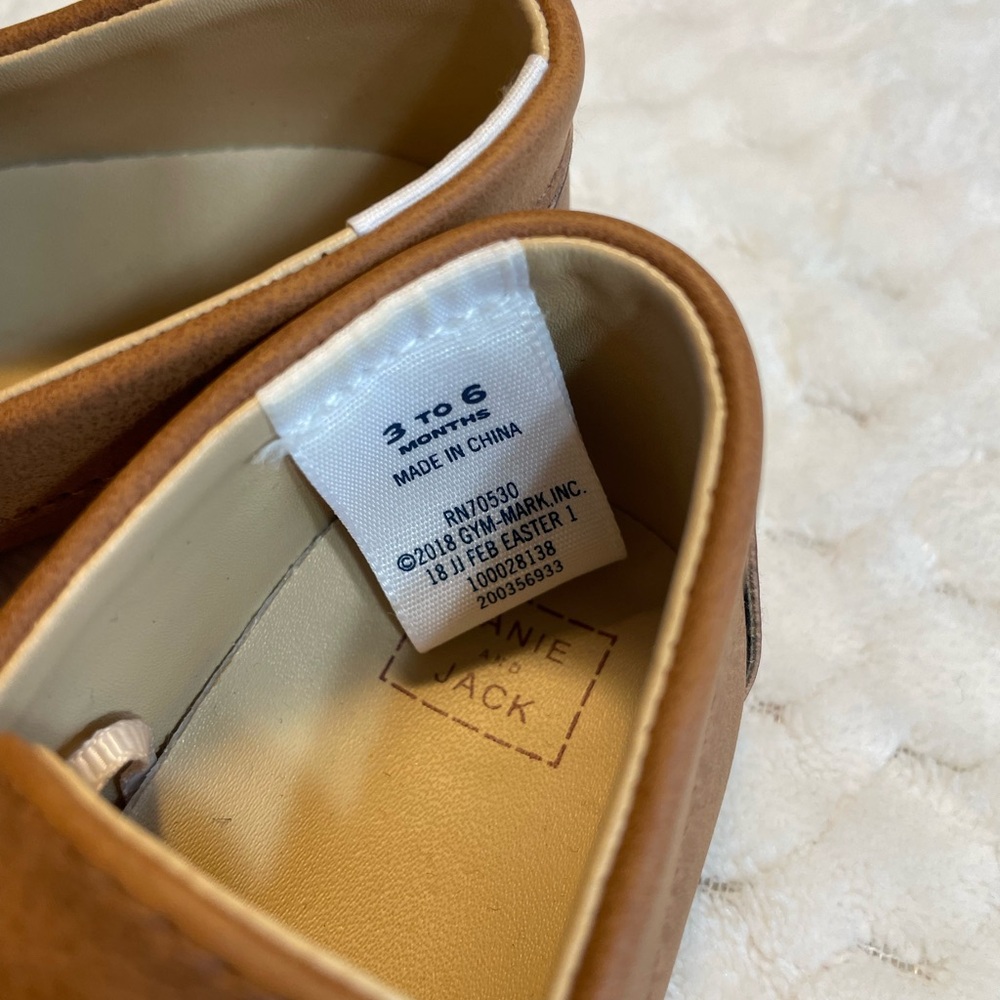 Brown Janie Jack Baby Shoes